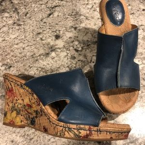 BOC leather wedge sandal size 7